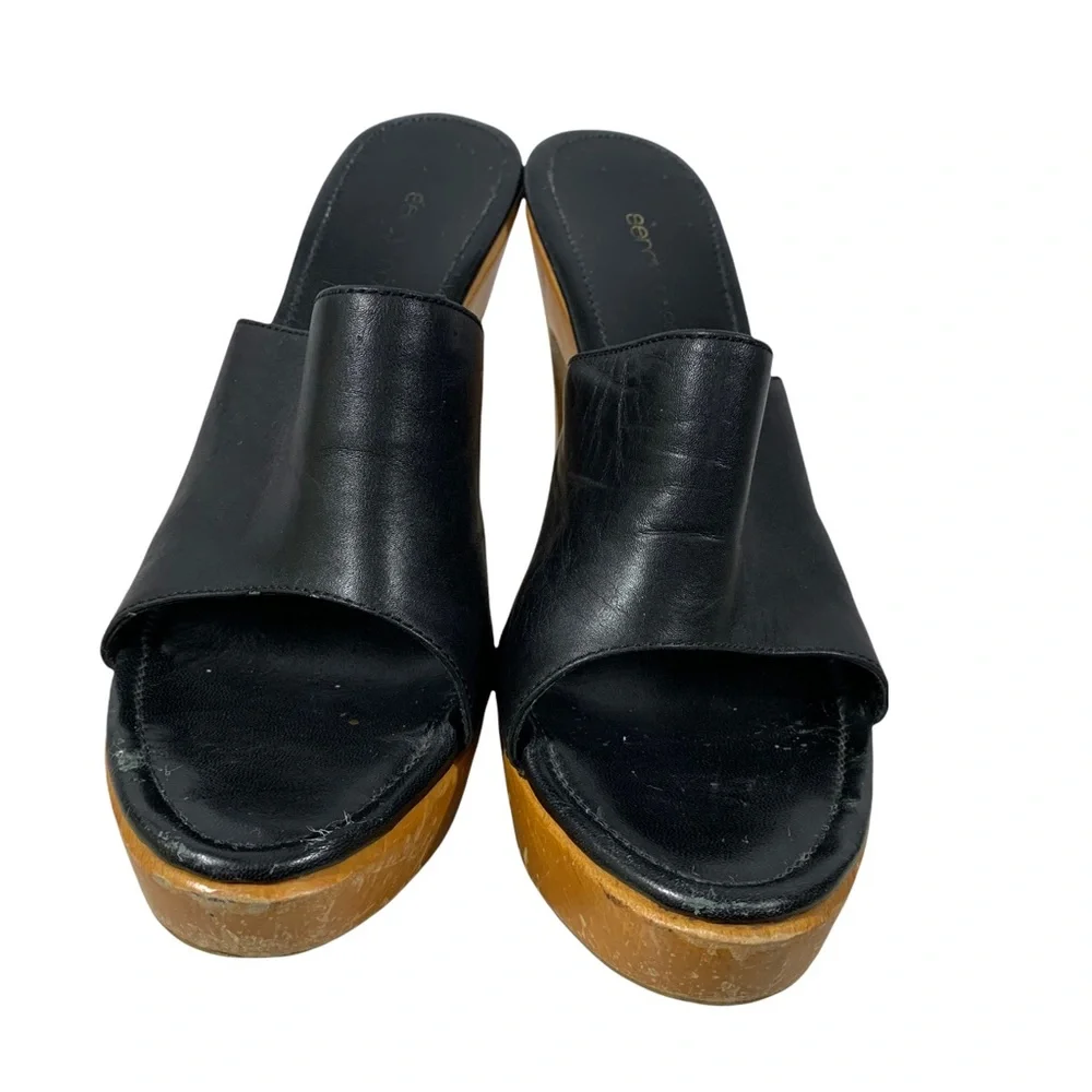 Sergio Rossi Wooden Heeled Mules - Picture 5 of 13